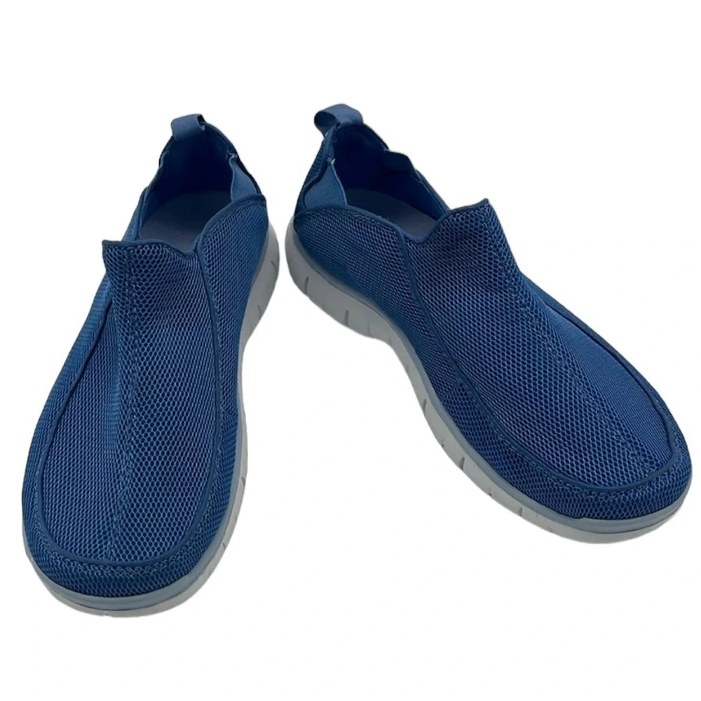 Lands' End Blue Mesh Breathable Slip-On Shoes Women's Size 10